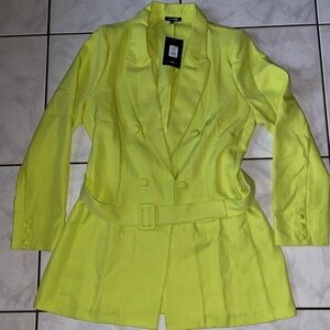 Fashion Nova Bright Yellow Jacket